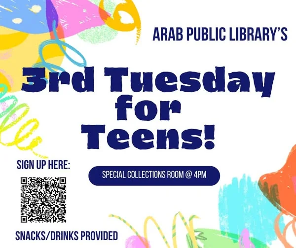 3rd Tuesday for Teens!
