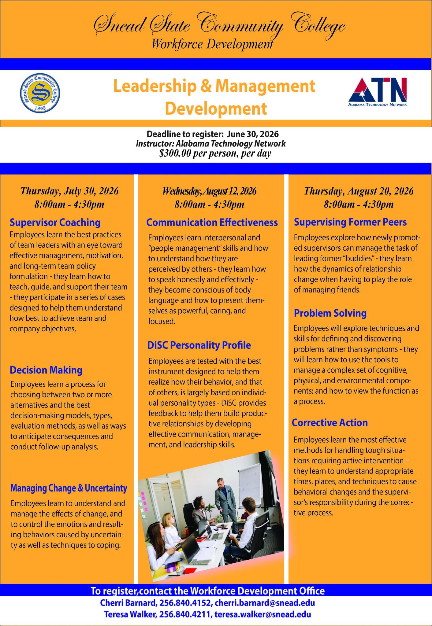 Leadership Management & Development - Snead State Community College