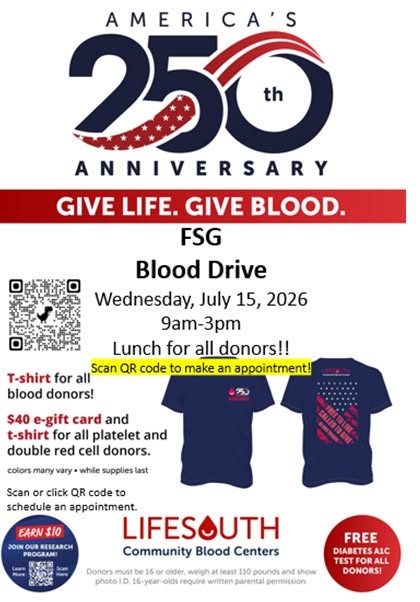 LifeSouth Community Blood Drive - FSGroup