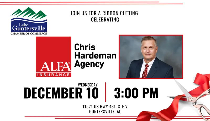 Ribbon Cutting for Chris Hardeman with ALFA Insurance