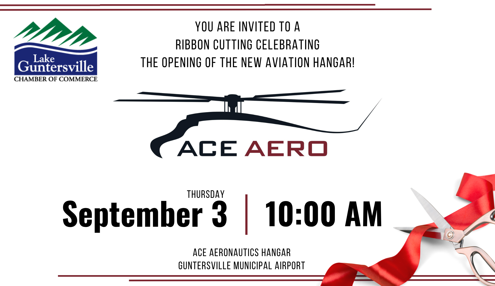 Ribbon Cutting for New Aviation Hangar - Ace Aeronautics