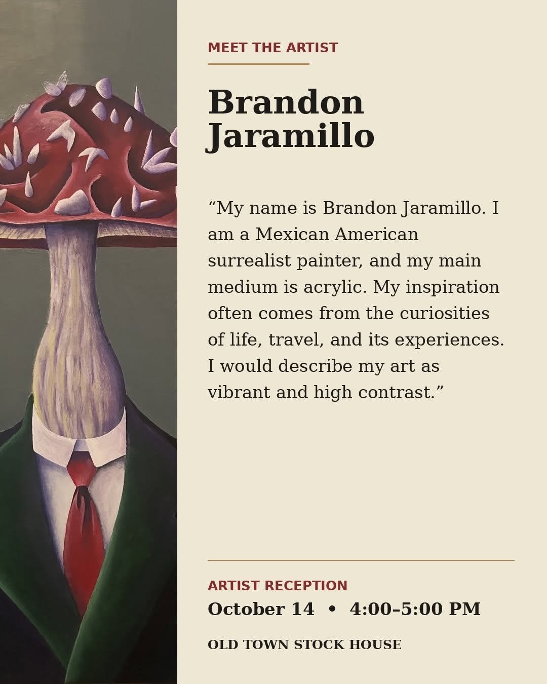 Brandon Jaramillo Artist Reception - Old Town Stock House