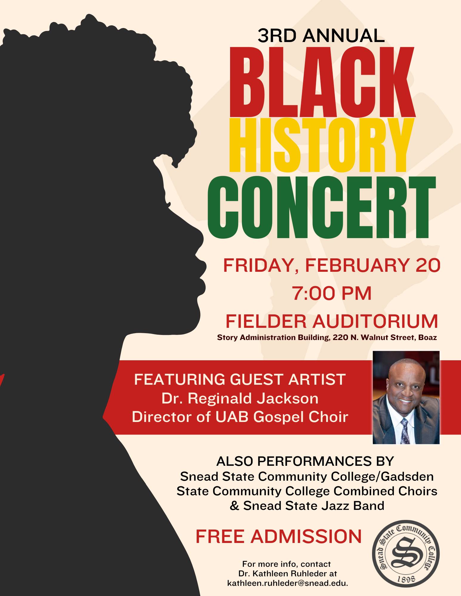 3rd Annual Black History Concert - Snead State Community College