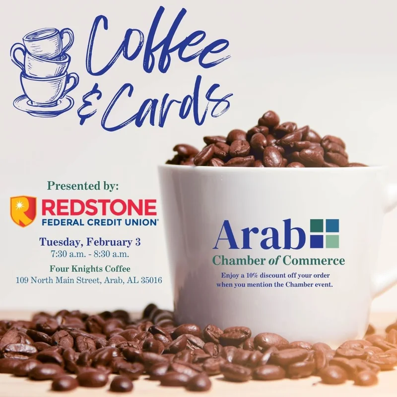 Coffee & Cards presented by Redstone Federal Credit Union