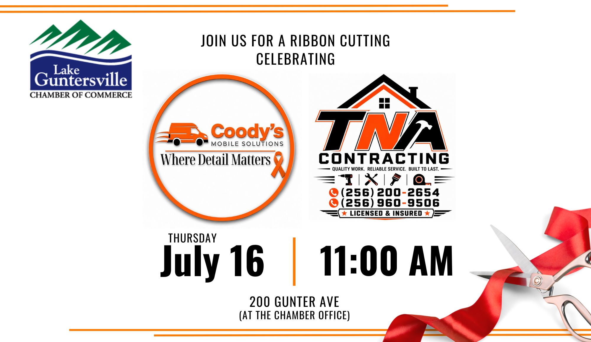 Coody's Mobile Solutions / TnA Contracting Ribbon Cutting