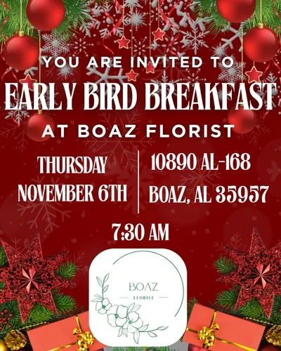 Boaz Florist -Early Bird Breakfast