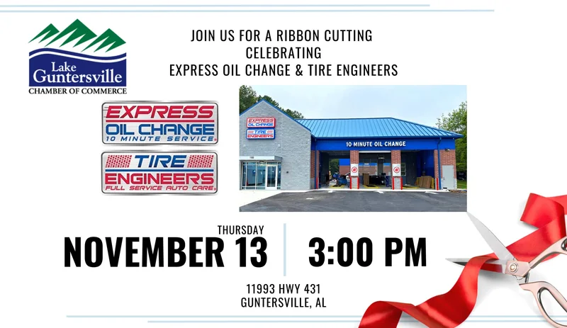 Ribbon Cutting for Express Oil Change and Tire Engineers
