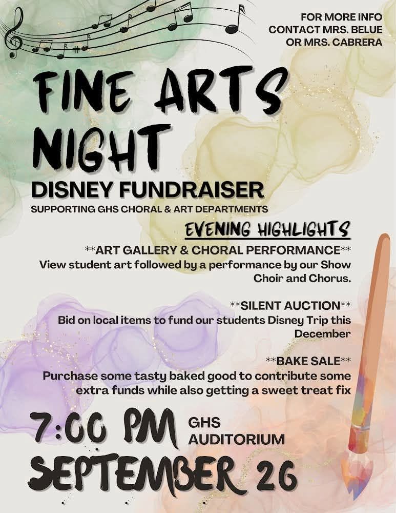Fine Arts Night Disney Fundraiser - Guntersville City Schools