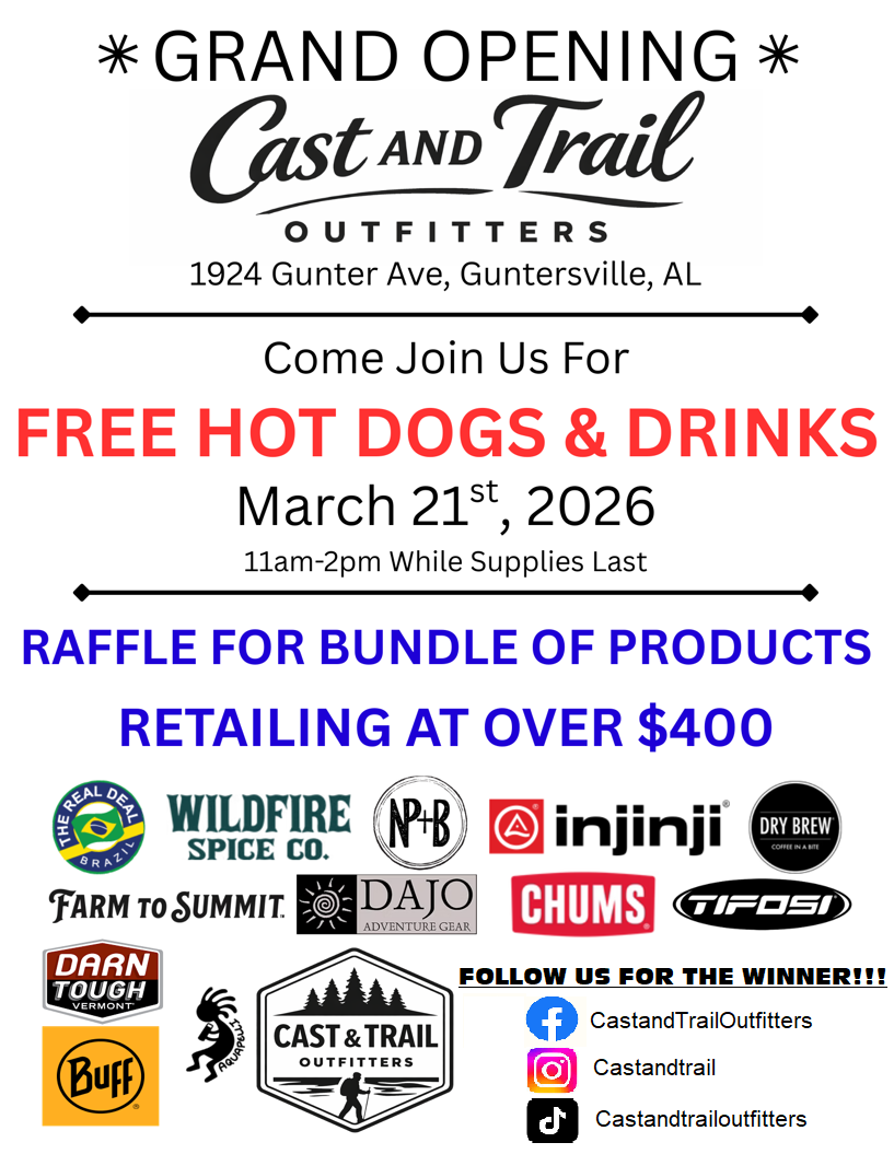 Grand Opening & Giveaway - Cast and Trail Outfitters