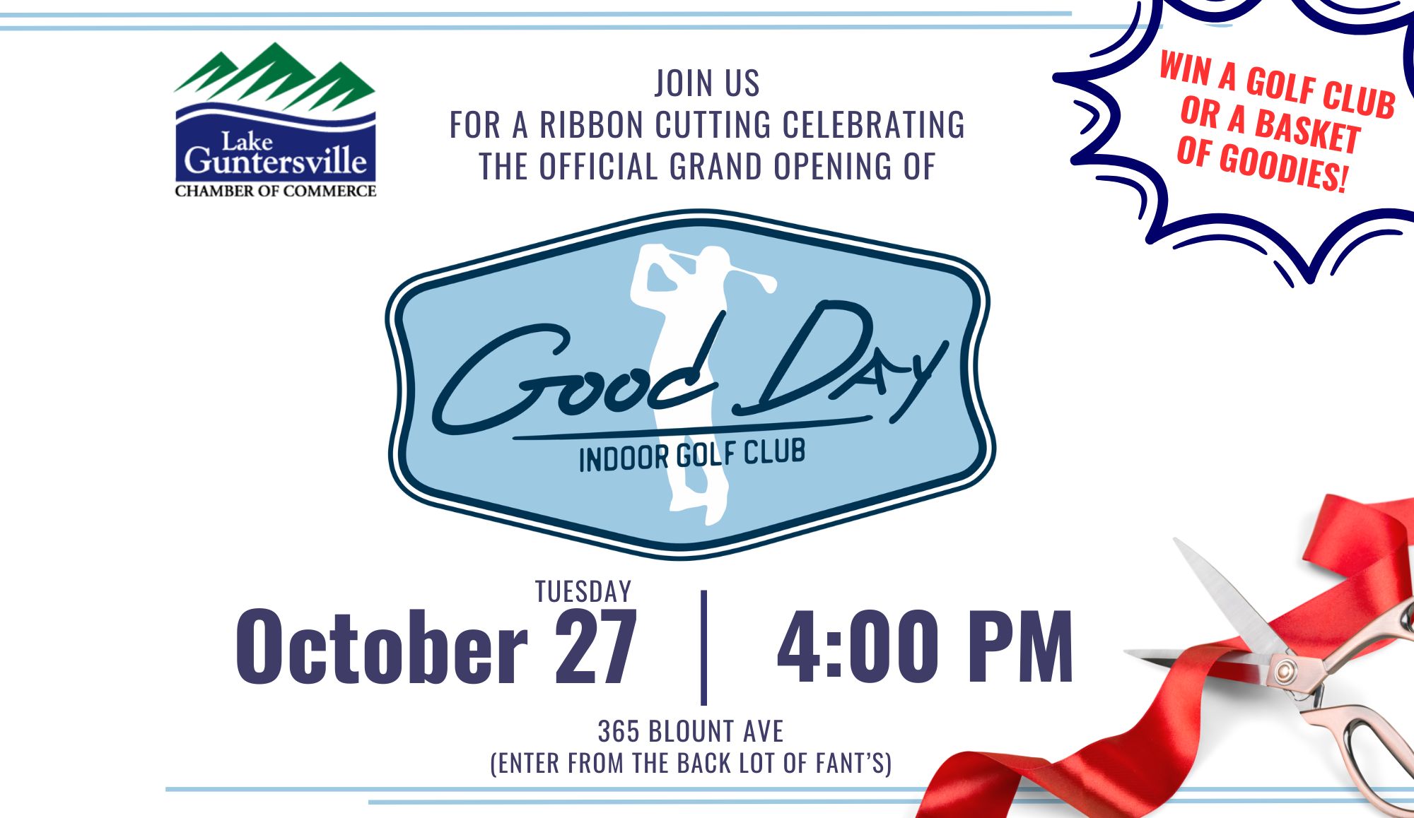 Good Day Indoor Golf Club Ribbon Cutting