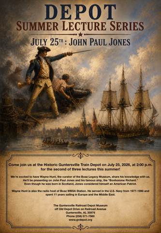 John Paul Jones Lecture - Historic Guntersville Train Depot