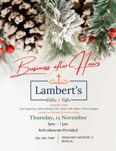 Lambert's Bibles & More 'Business after Hours'
