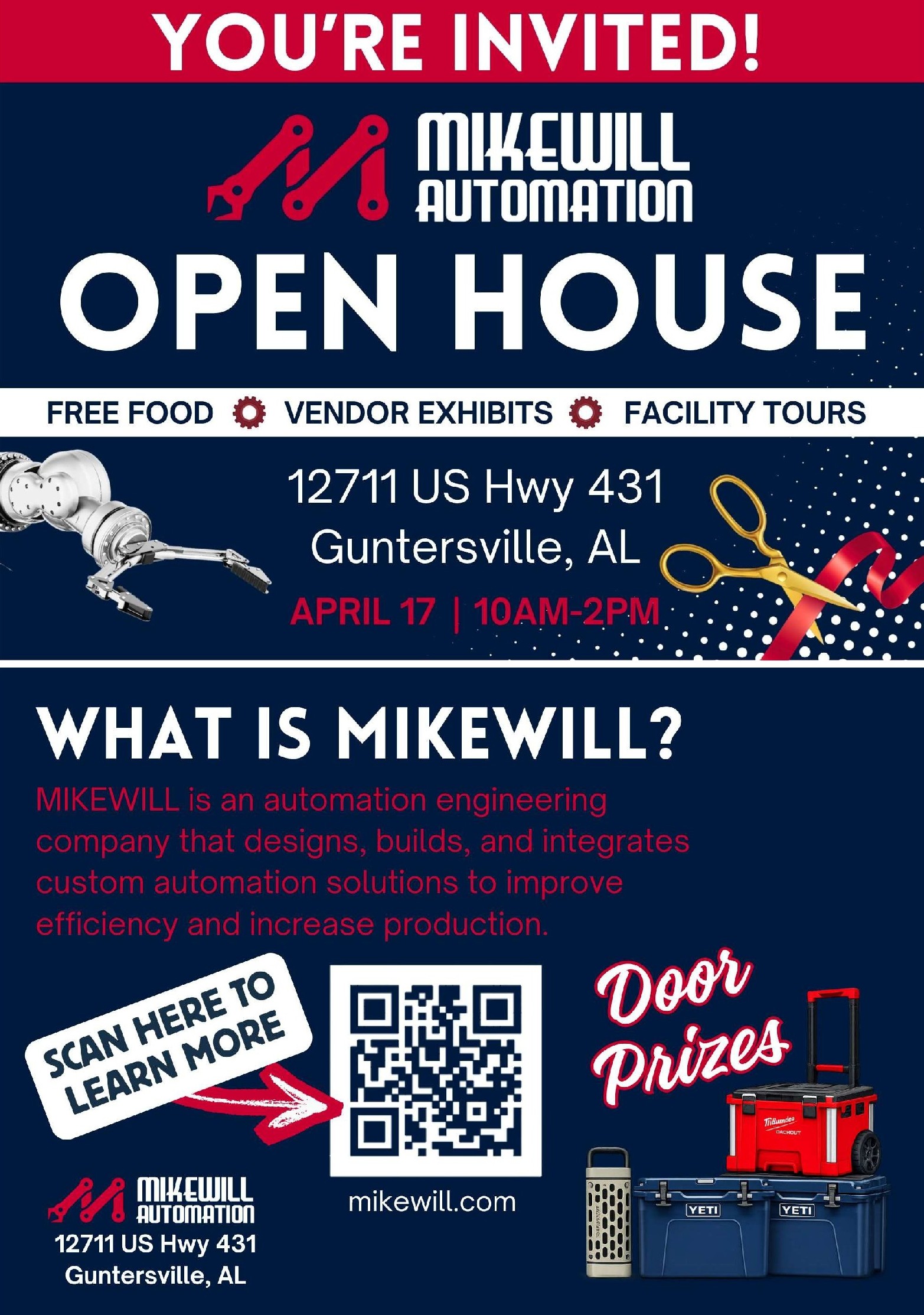 Grand Opening Celebration! - MIKEWILL AUTOMATION