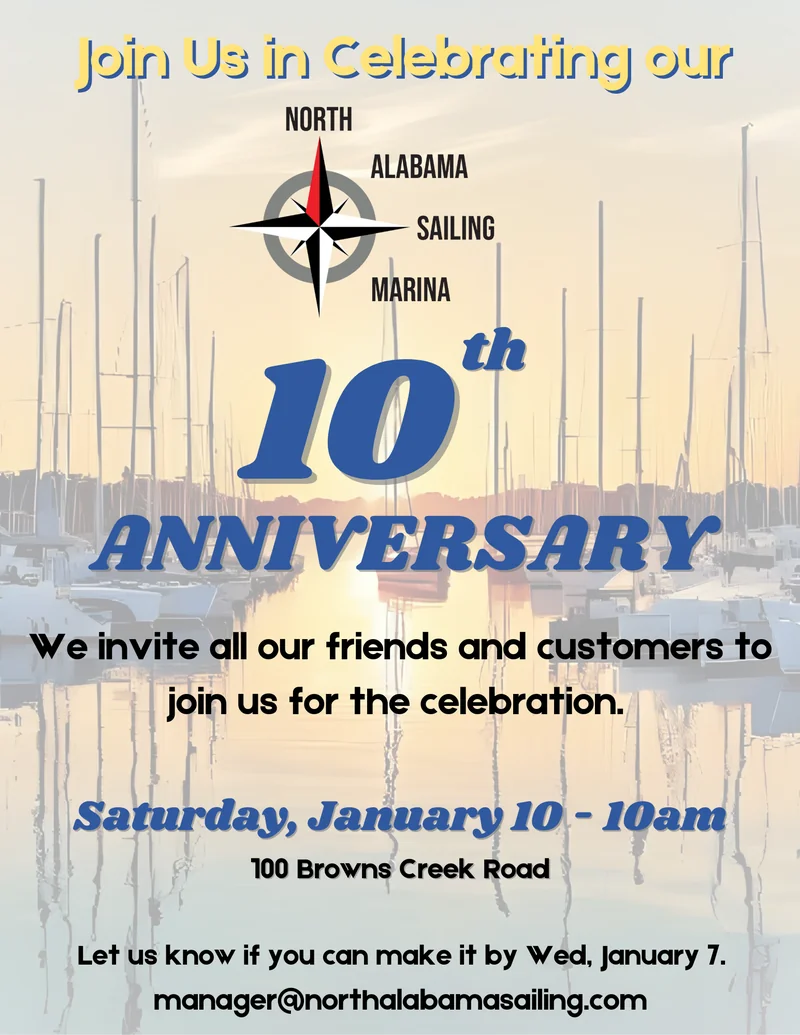 10th Anniversary Celebration - North Alabama Sailing Marina