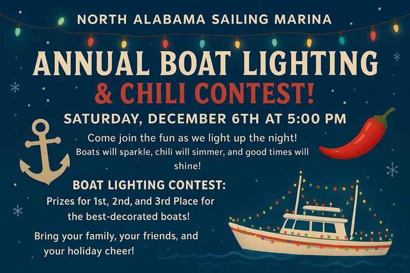 Annual Boat Lighting - North AL Sailing Marina