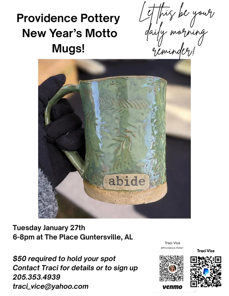 New Year's Motto Mug Class - The Place