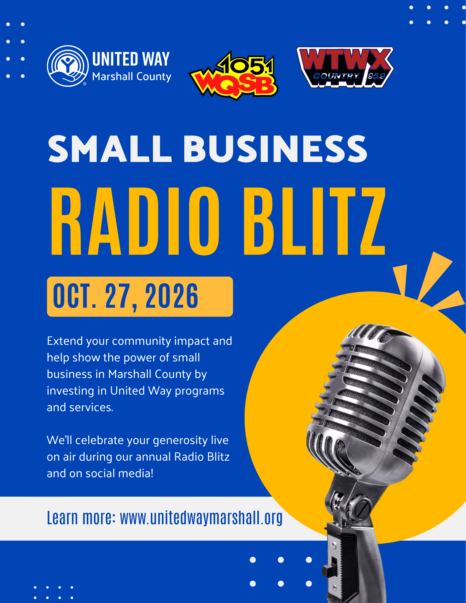 Small Business Blitz - United Way of Marshall County