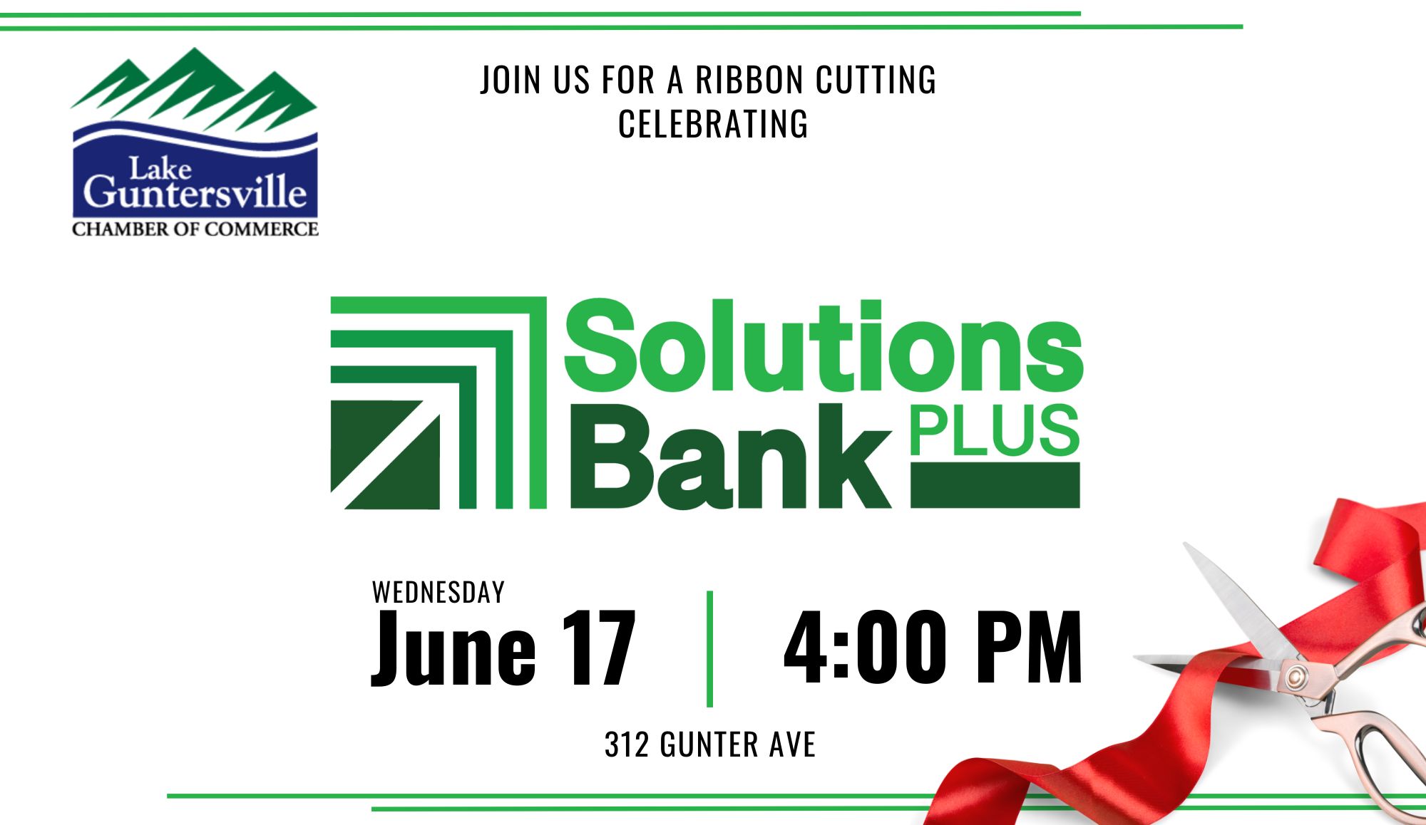 Solutions Plus Bank Ribbon Cutting