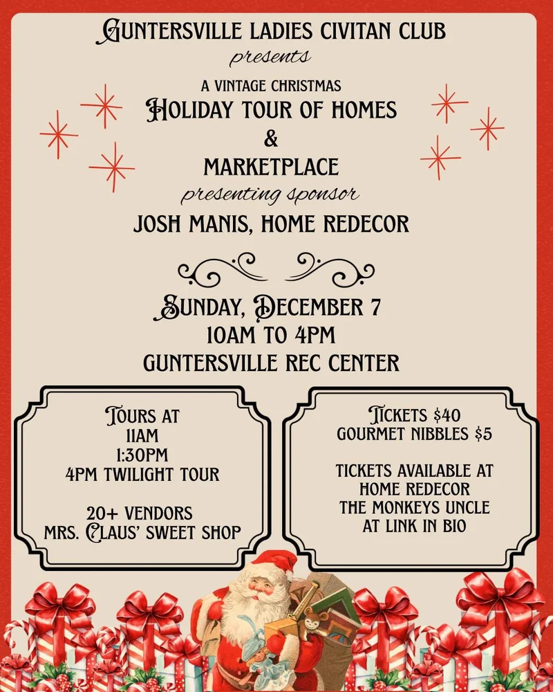 Holiday Tour of Homes - Guntersville Ladies Civitan Club