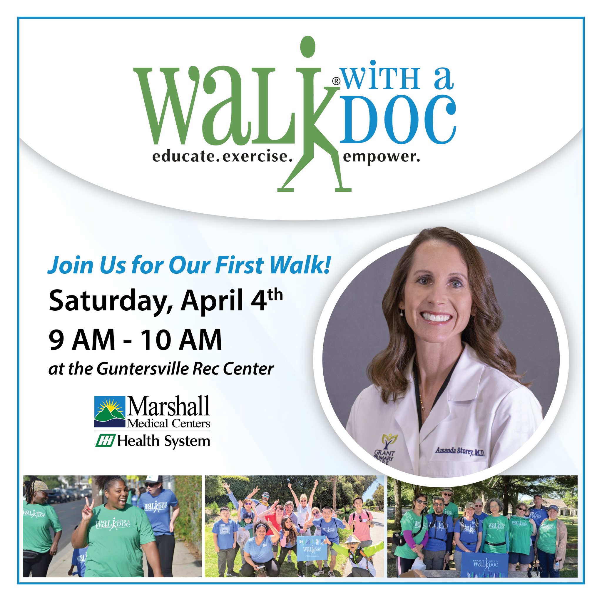 Walk with a Doc: Dr. Amanda Storey - Marshall Medical Centers