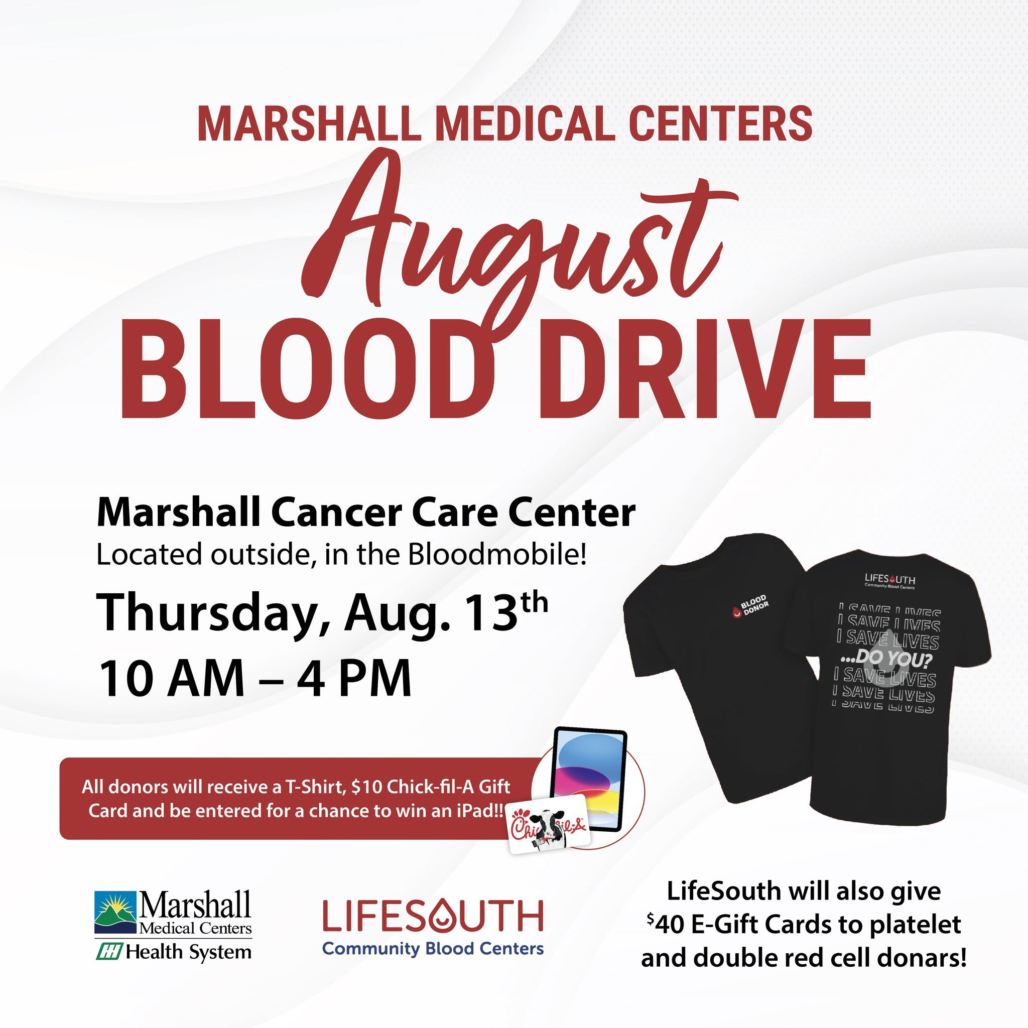Blood Drive - Marshall Medical Center South