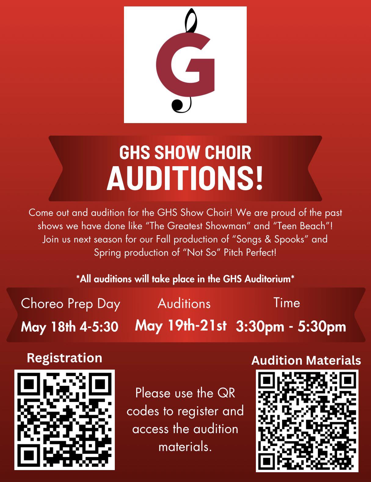 Show Choir Auditions - Guntersville High School