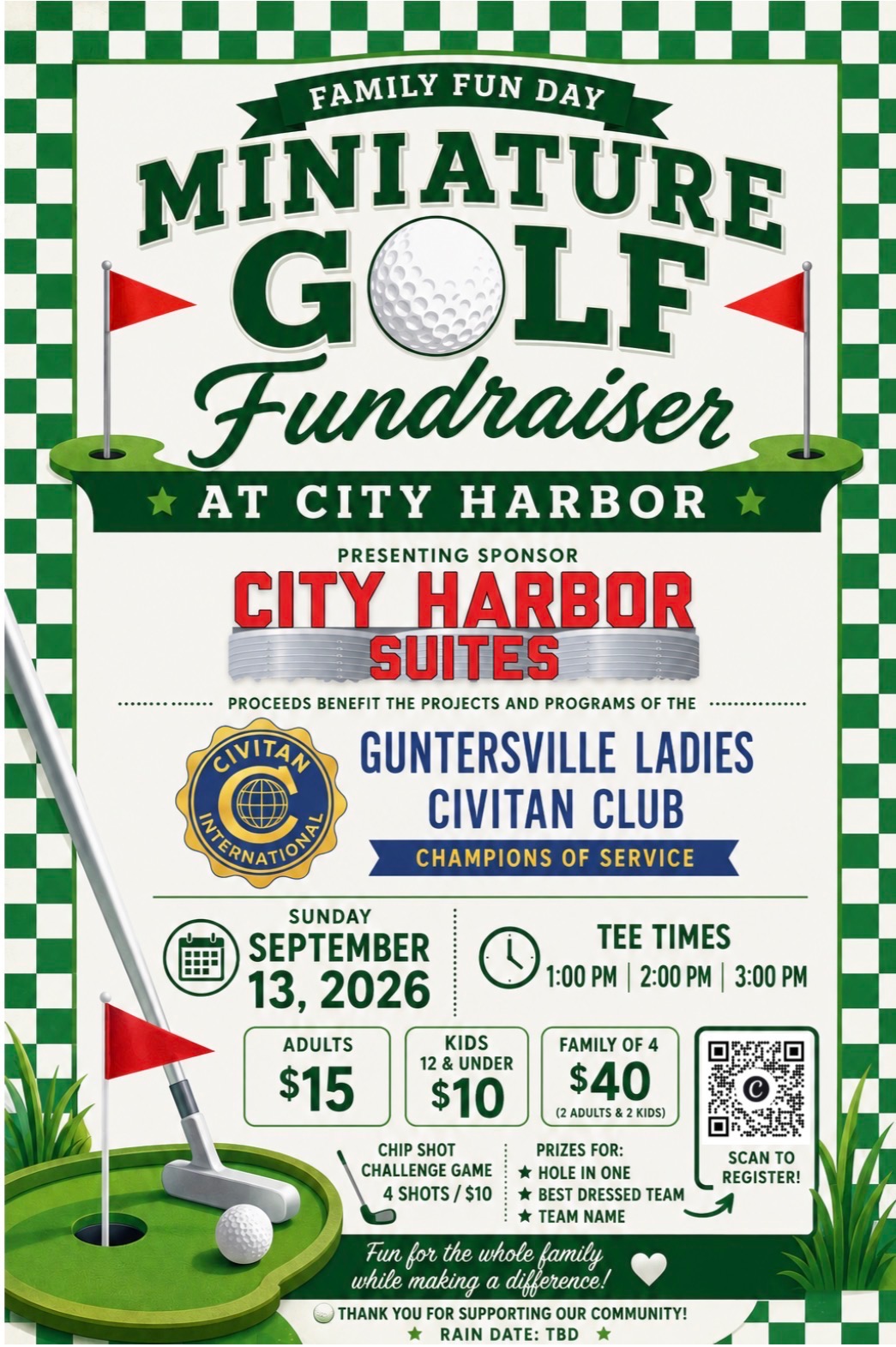 Miniature Golf Fundraiser - Guntersville Ladies Civitan Club