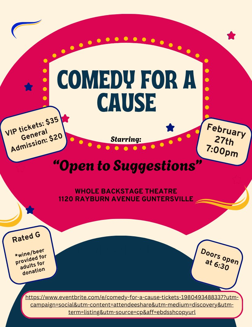 Comedy for A Cause - Child Advocacy Center of Marshall County