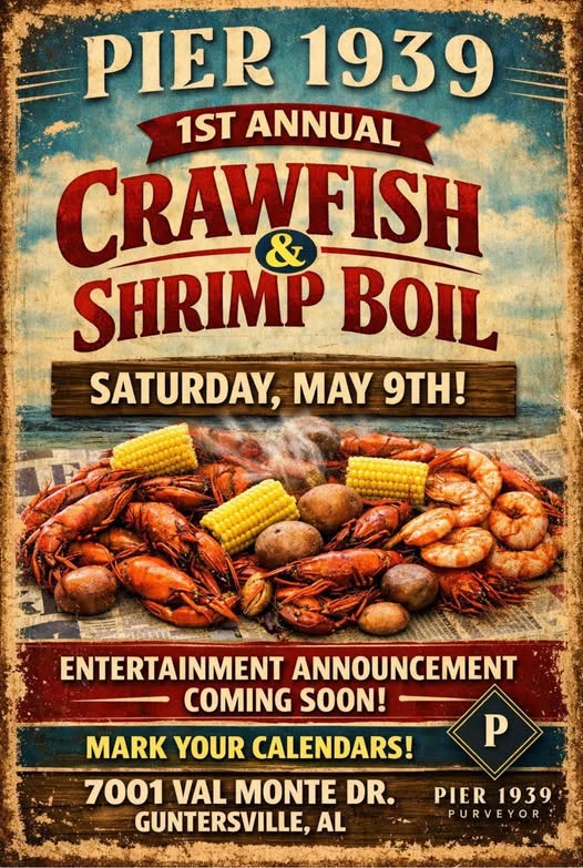 Crawfish & Shrimp Boil - Pier 1939
