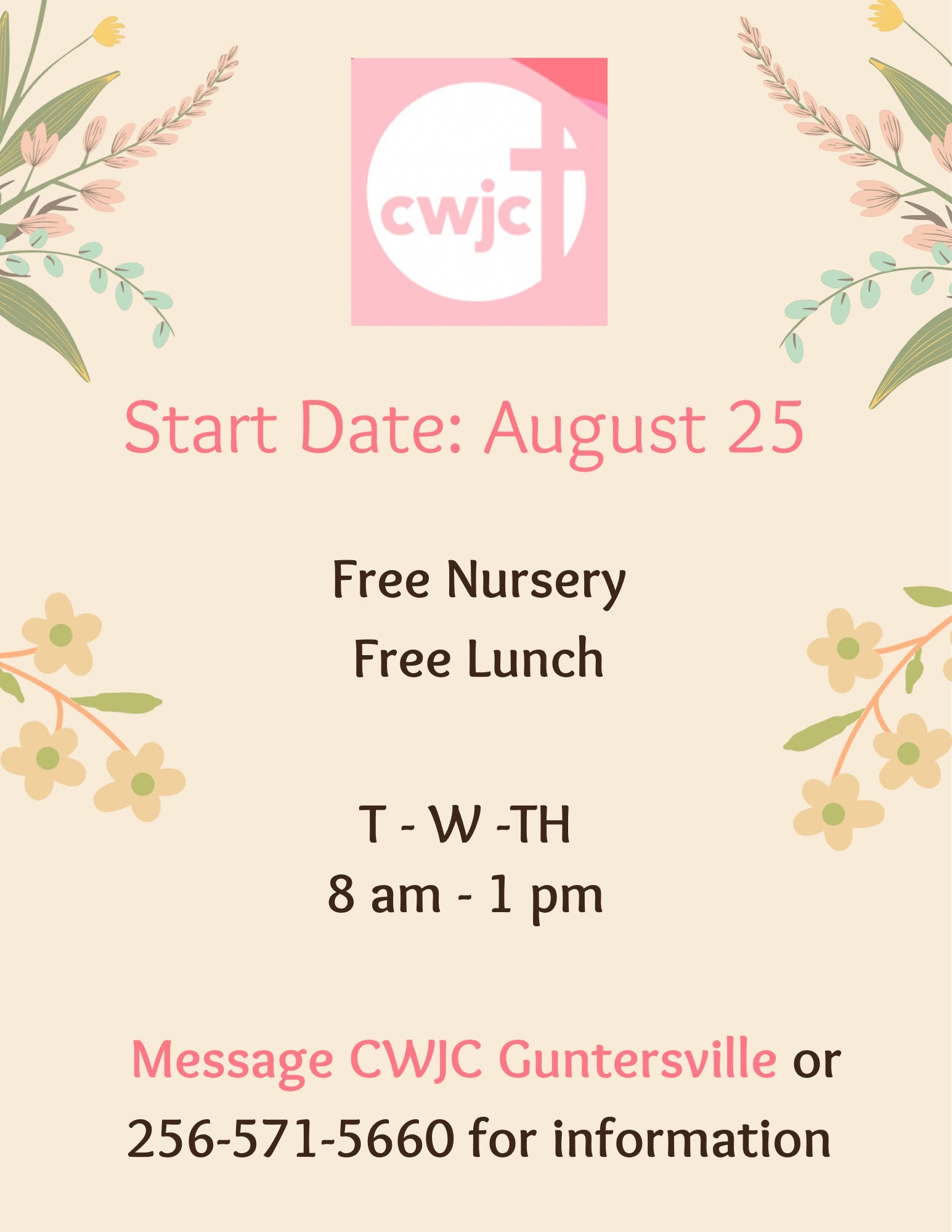Fall 2026 Session Kickoff - Christian Women's Job Corps