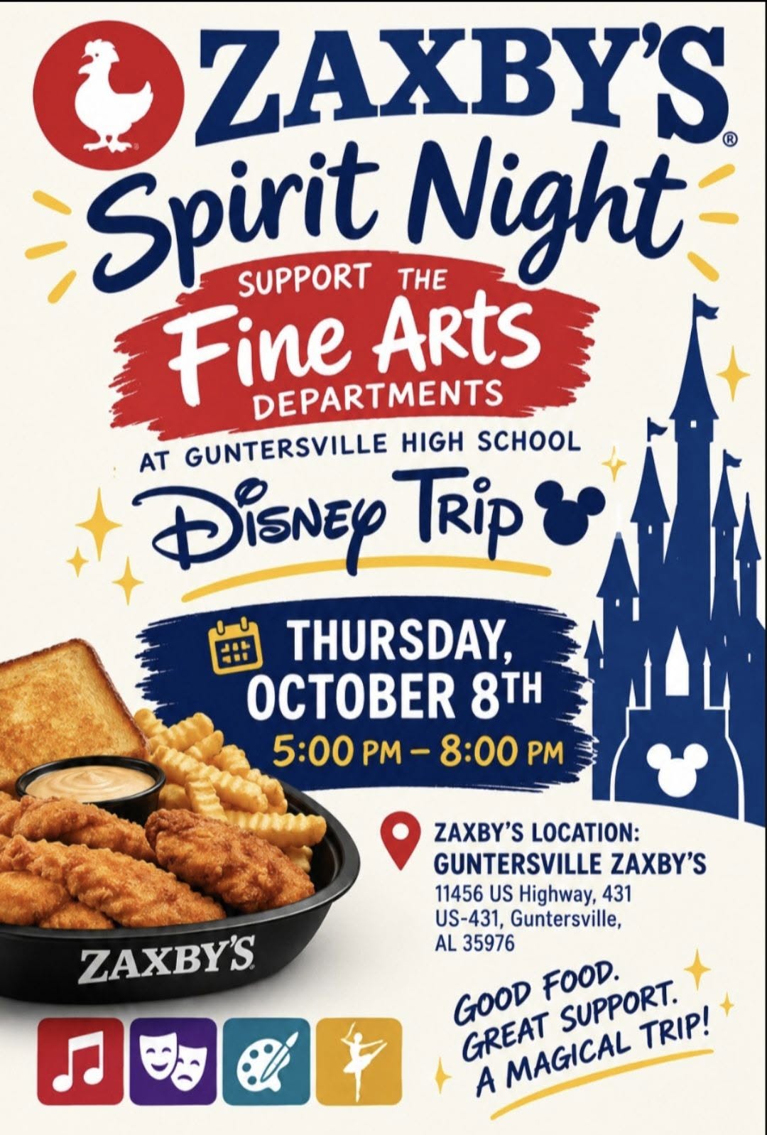 GHS Fine Arts Fundraiser Night - Zaxby's