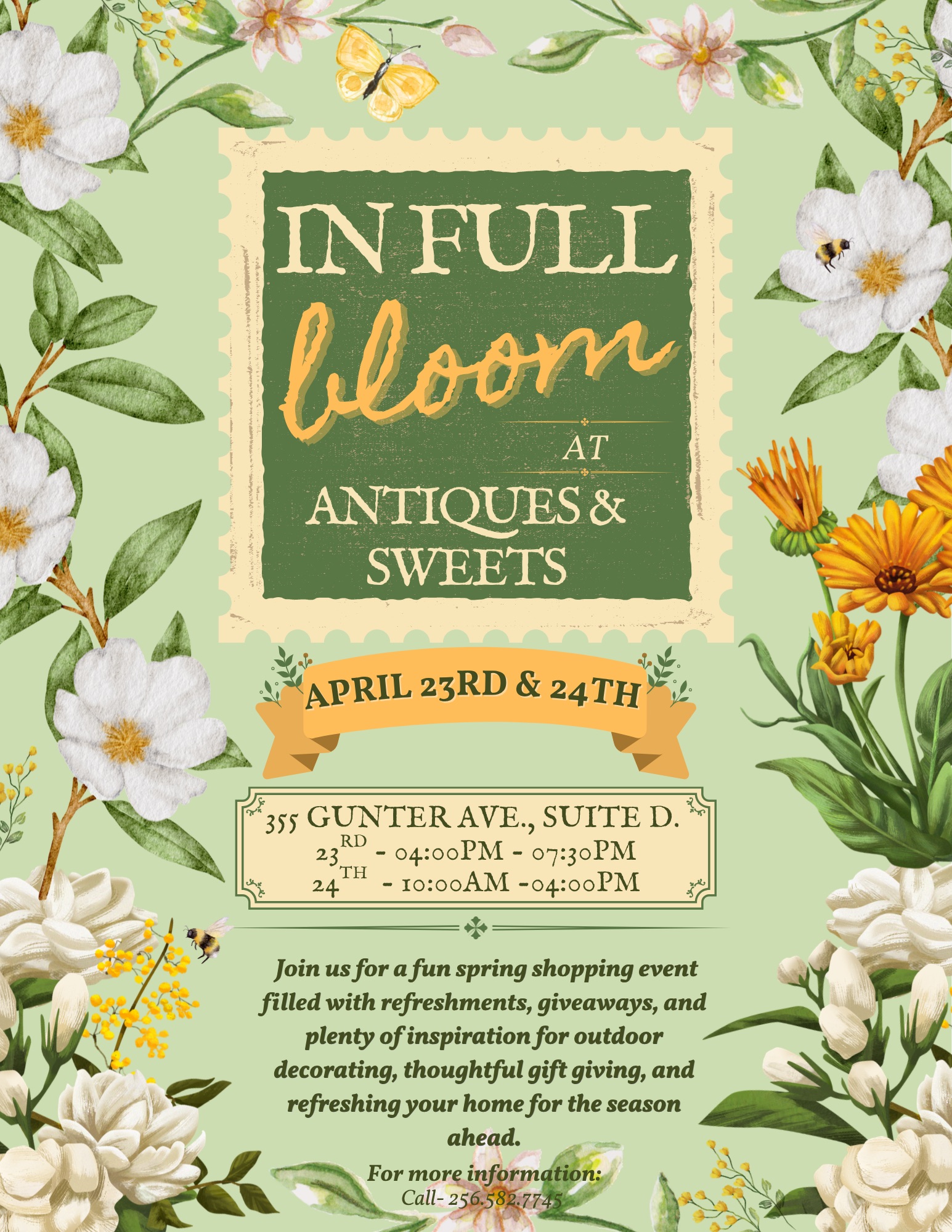 In Full Bloom - Antiques & Sweets