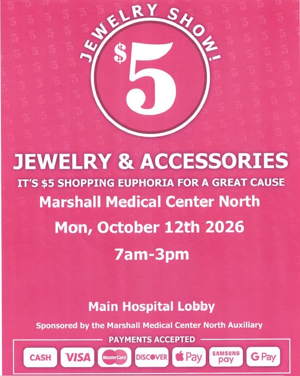 $5 Jewelry Show - Marshall Medical Center North