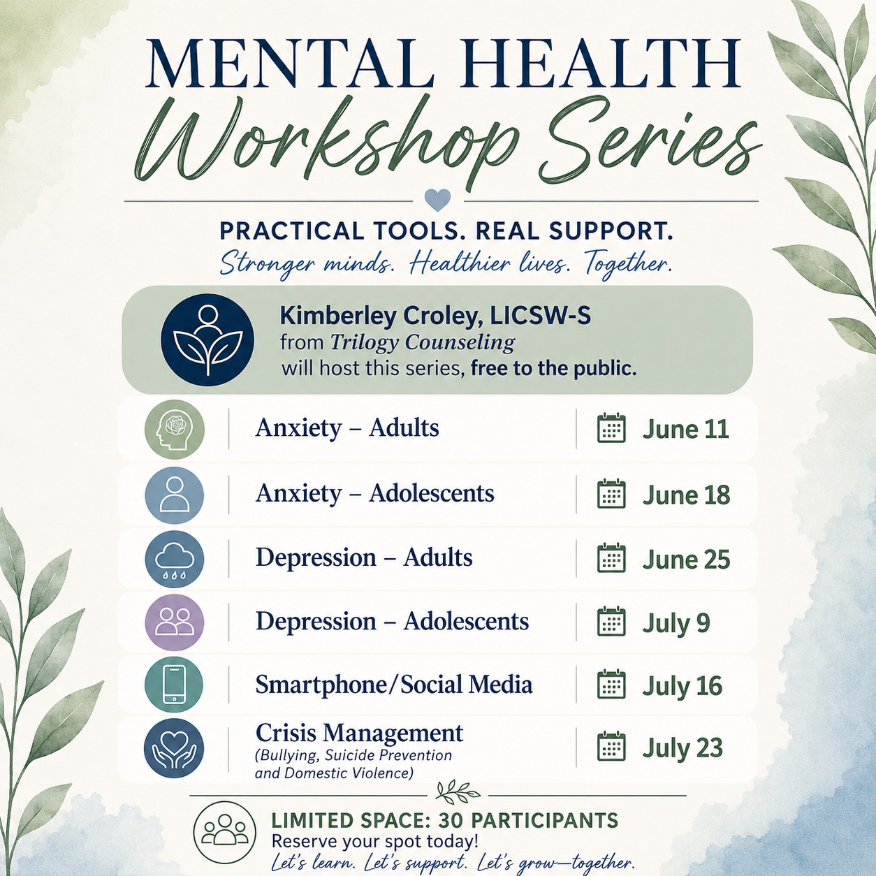 Depression in Adolescents Workshop - Trilogy Counseling