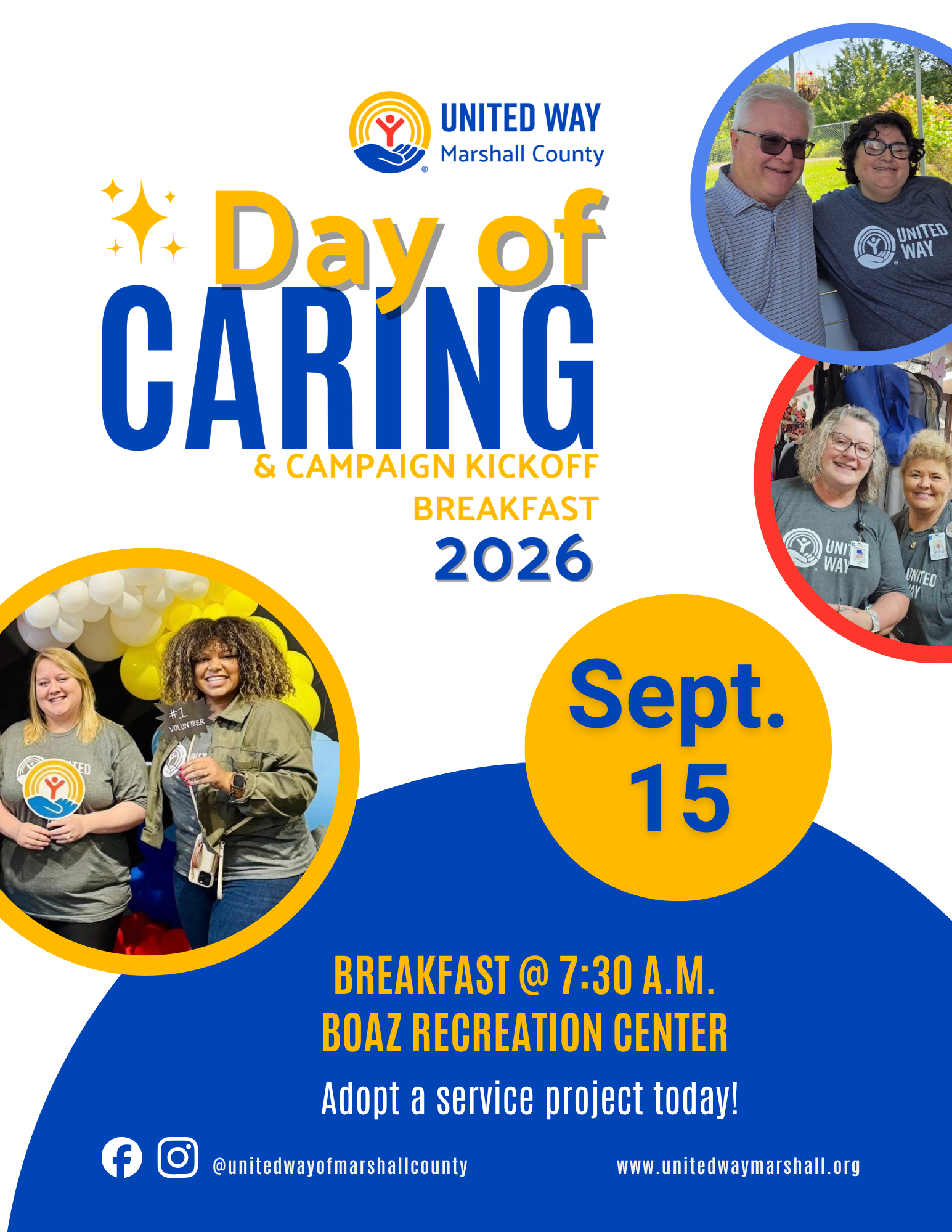 Day of Caring & Campaign Breakfast - United Way of Marshall County
