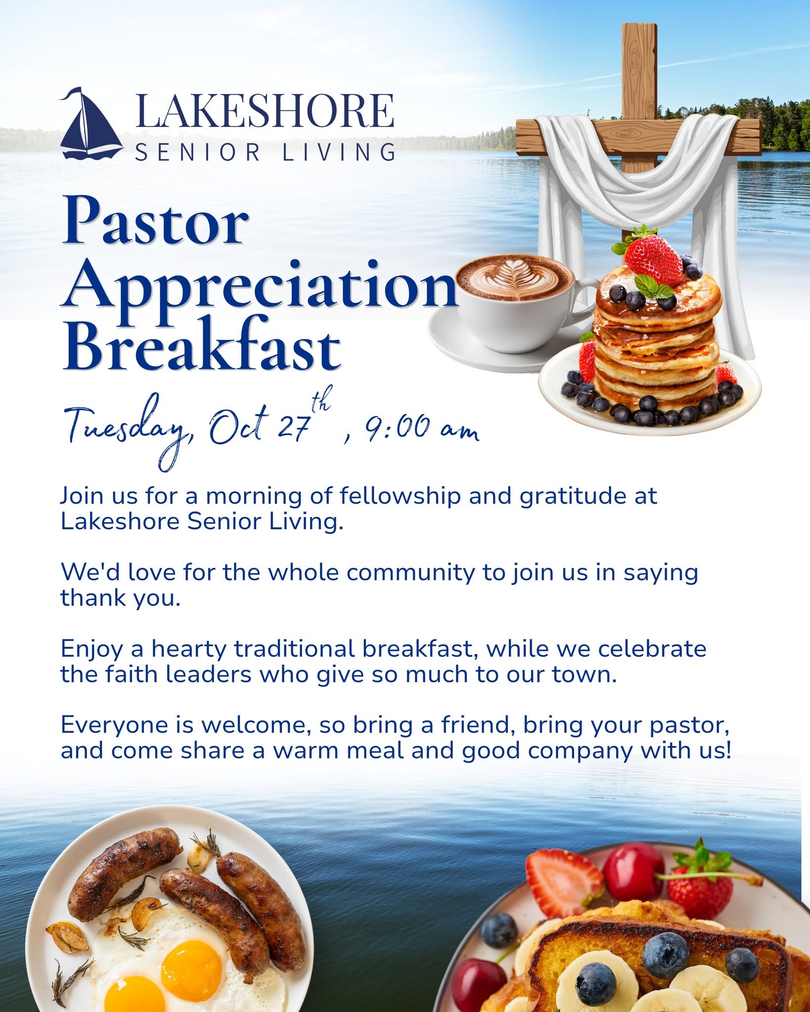 Pastor Appreciation Breakfast - Lakeshore Senior Living