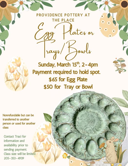 Egg Plates Class - The Place