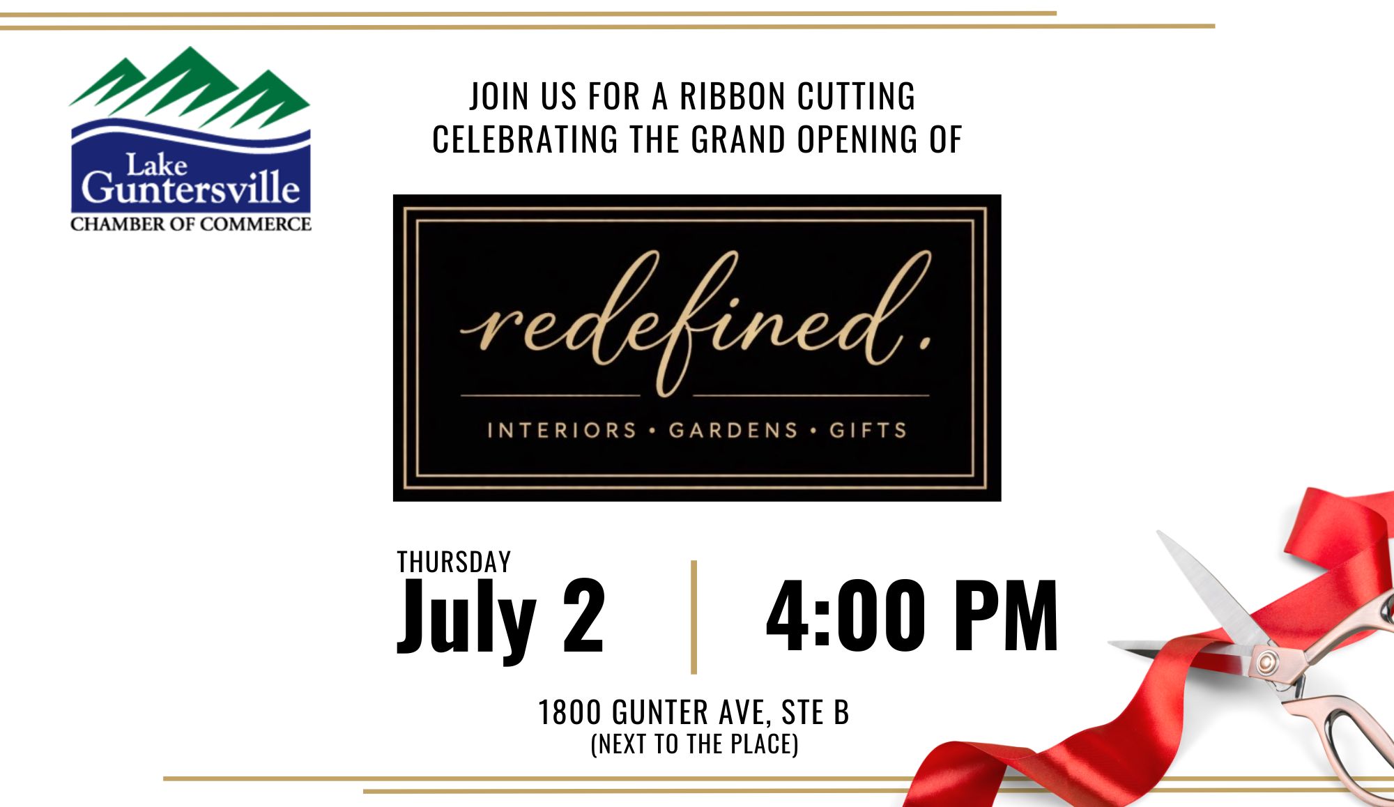 redefined. Ribbon Cutting