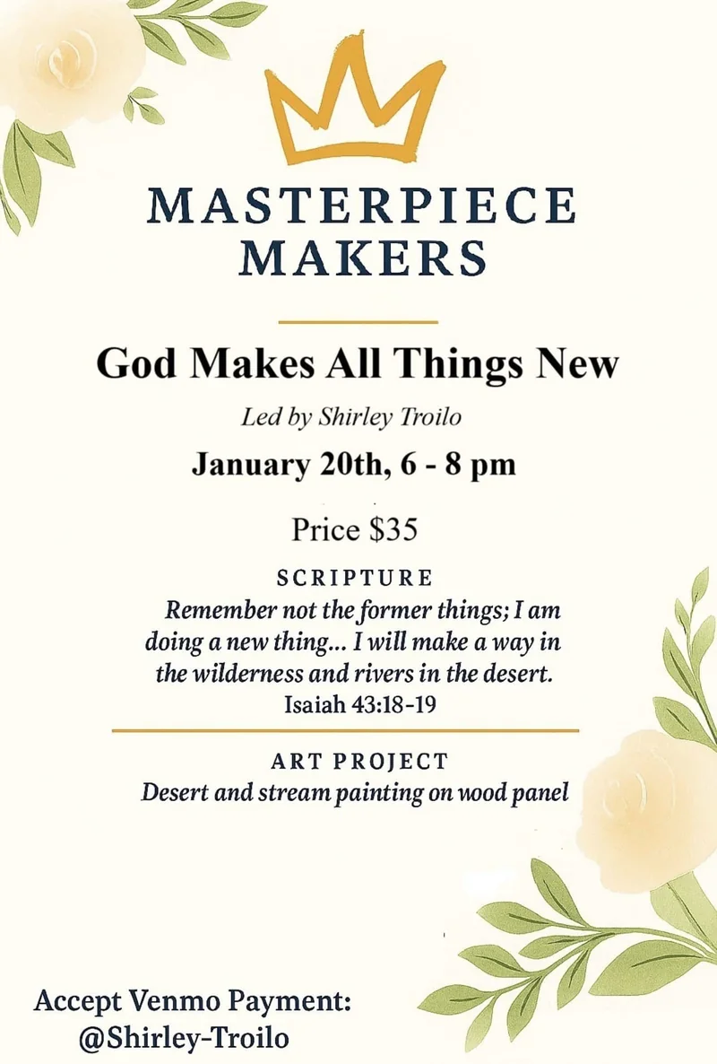 Masterpiece Makers Scripture Art Class - The Place