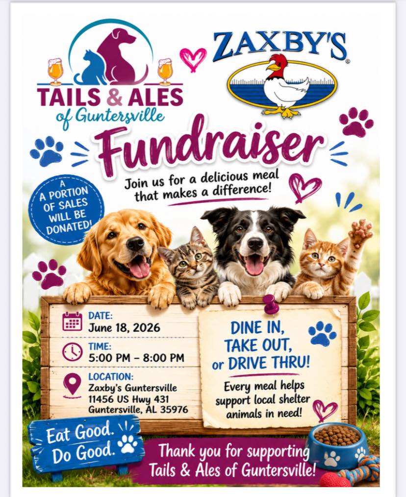 Zaxby's Fundraiser - Tails & Ales of Guntersville