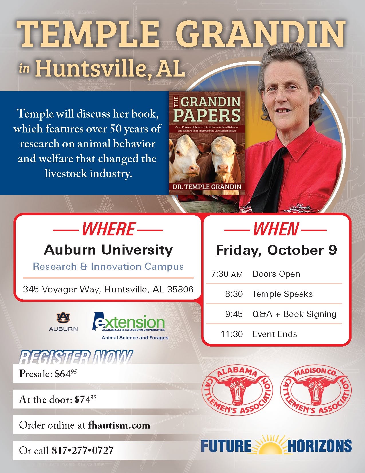Temple Grandin Live - Alabama Cooperative Extension System - Marshall County Office