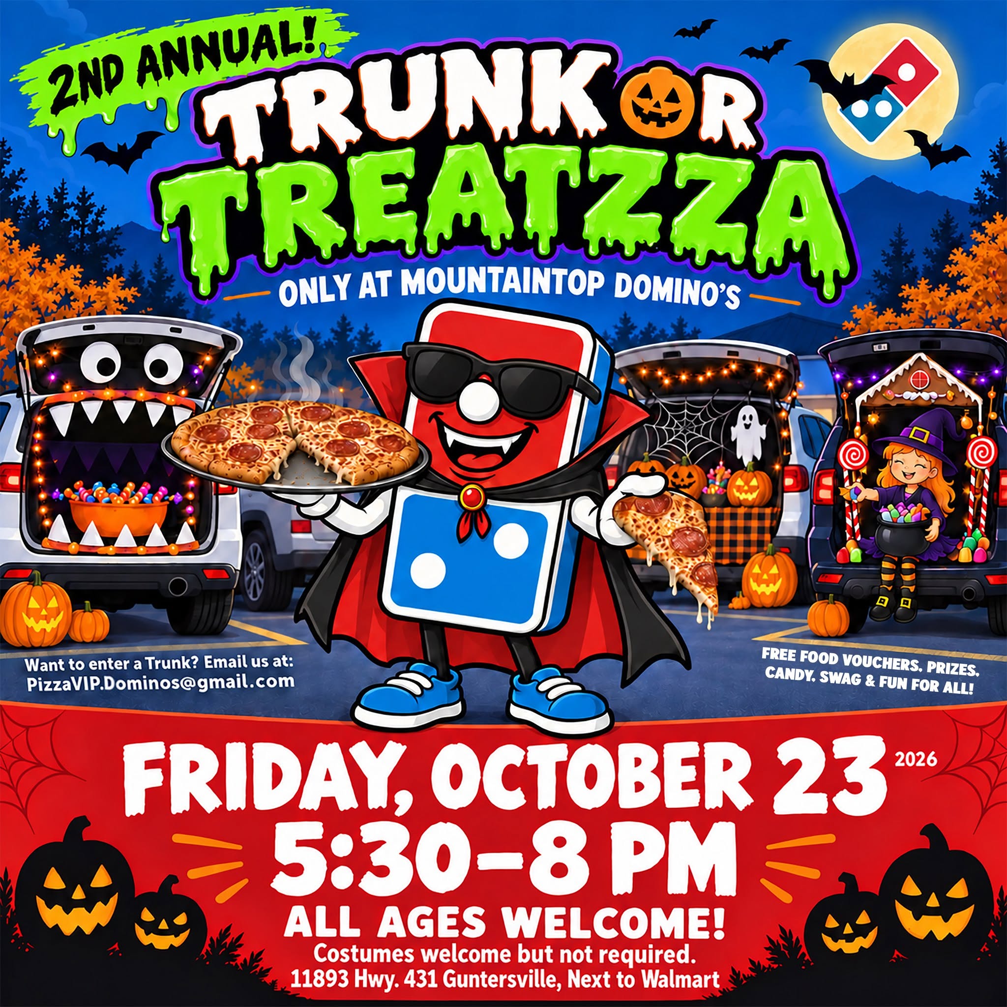 Event: 2nd Annual Trunk or Treatzza - Domino's Mountaintop Store in Guntersville